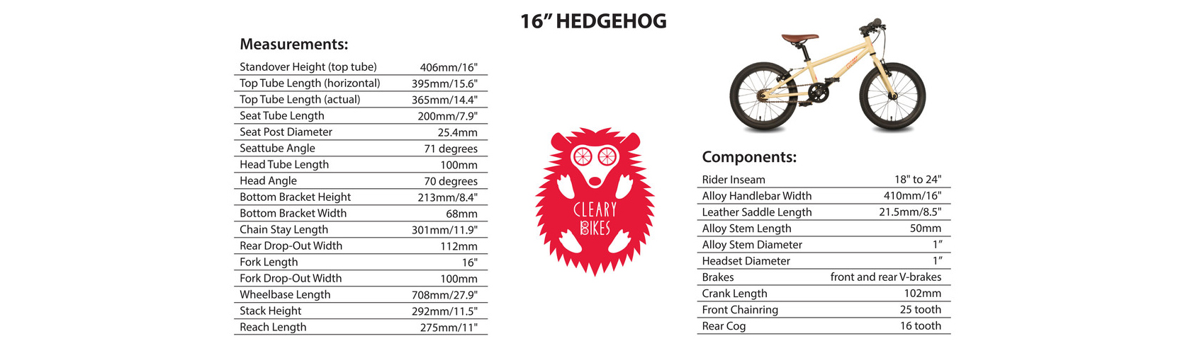 Cleary Hedgehog 16"